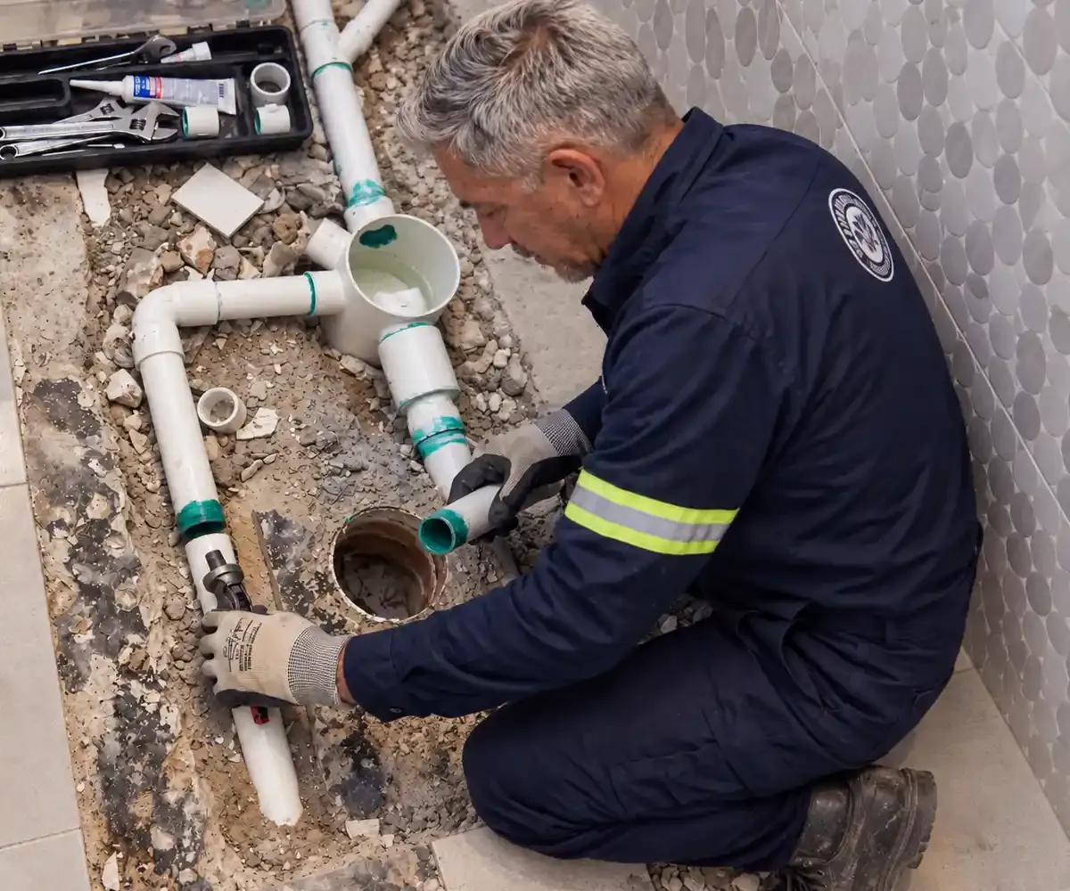Instalación de cañerías nuevas de agua y desagüe